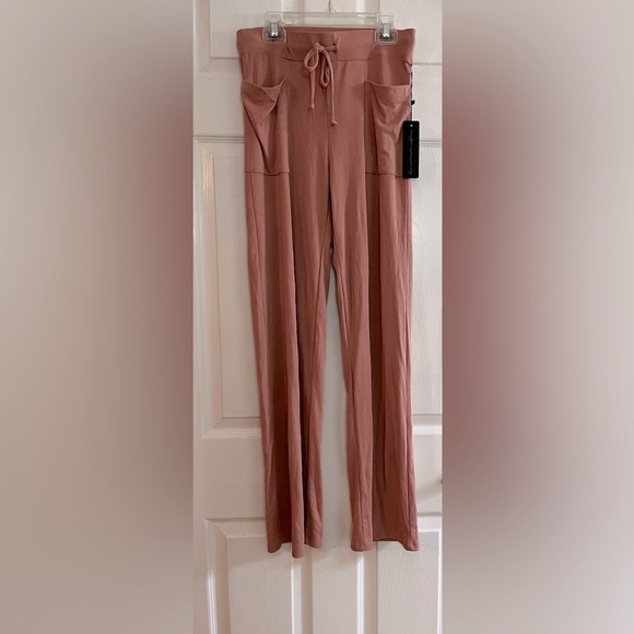 L J femme Pants - L J femme/Women's Peach Straight Leg Lounge Pants Size S
